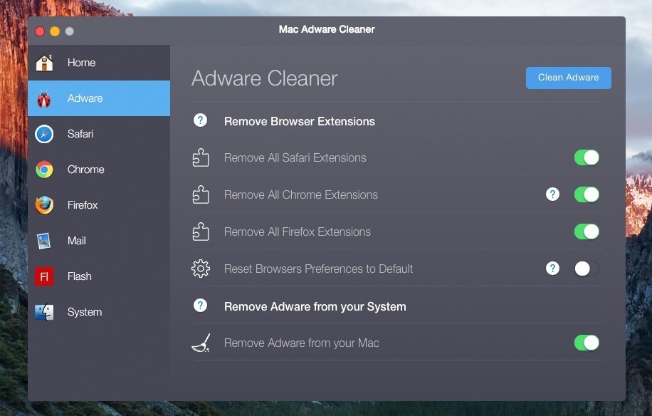adware mac cleaner chrome