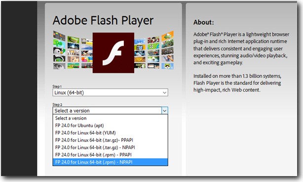 flash player for osx chrome